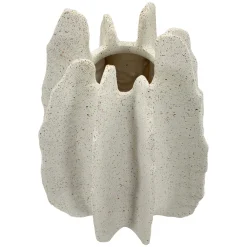 Vaso Bianco Marmo Effetto Marmo Diametro 9 cm, Sfumatura Colore Struttura Marmo - Dabatori