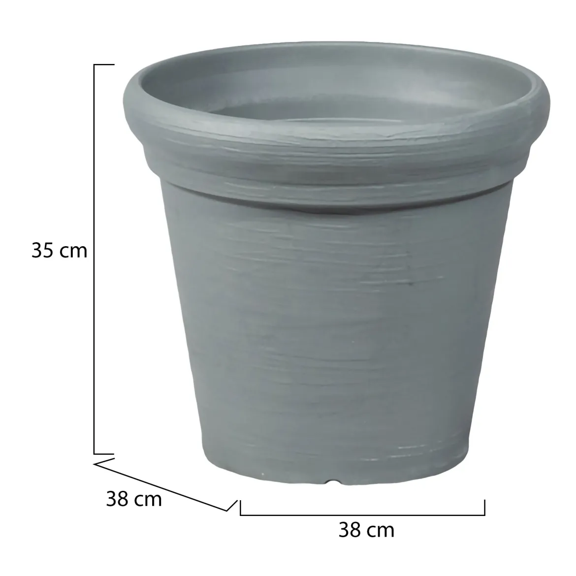 Vaso Grigio Vaso, Made in Italy - Townley