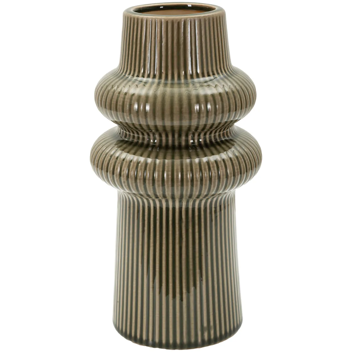 Vaso Marrone Nero Colore Struttura Nero Diametro 5.5 cm, - Gahare