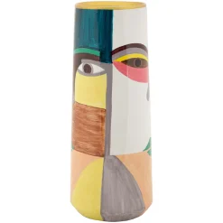 Vaso Multicolore Disegno Moderno Diametro 12 cm, - Manang