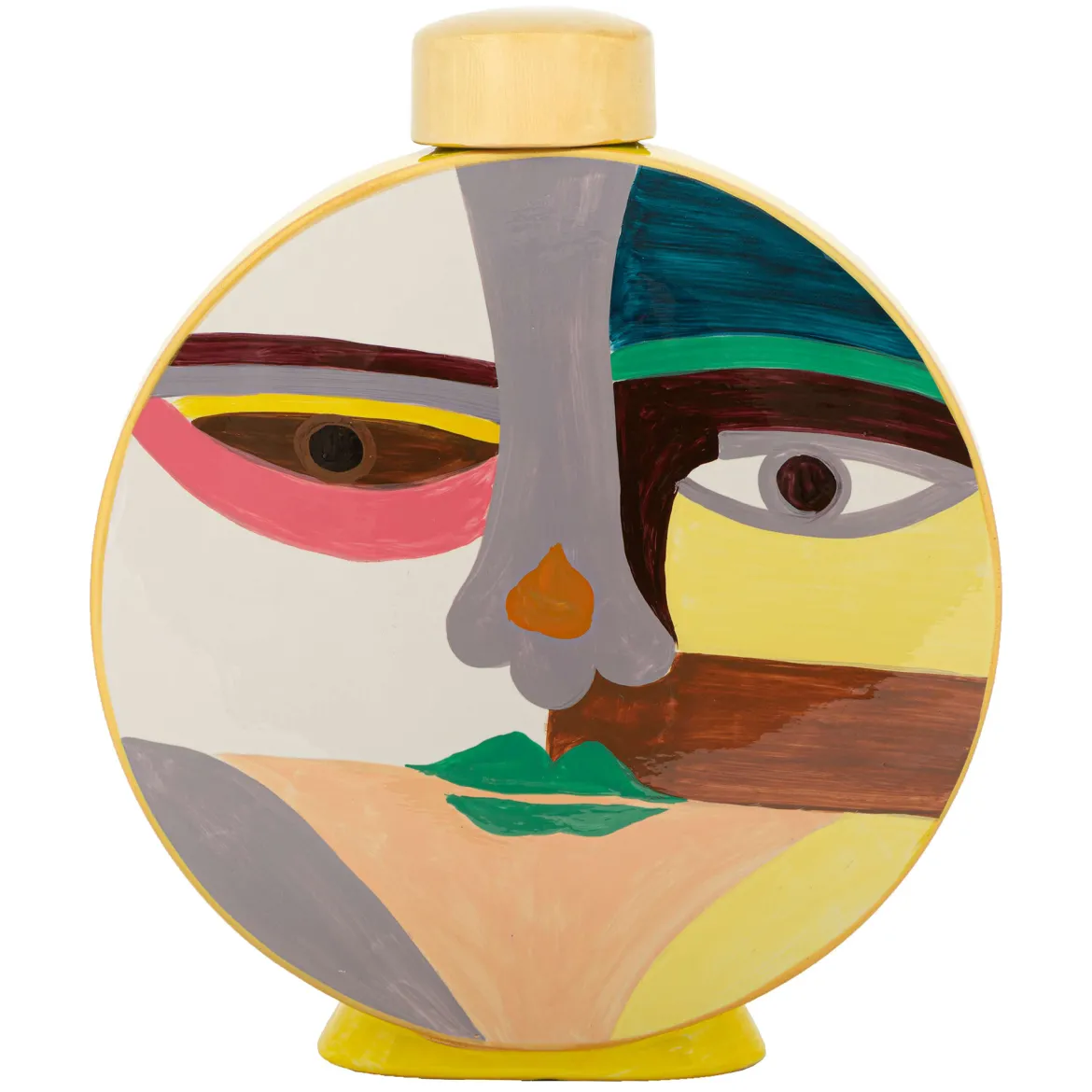 Vaso Multicolore Disegno Moderno Diametro 8 cm, - Baroneka