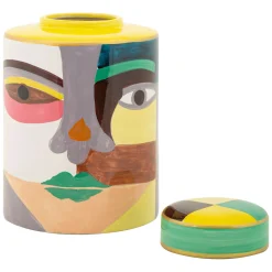 Vaso Multicolore Disegno Moderno Diametro 8 cm, - Basa