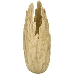 Vaso oro Disegni con Piume, - Bamopa