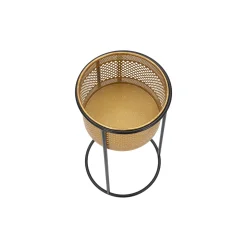 Vaso oro Nero Portavaso Rimovibile Colore Struttura Nero, - Juayua