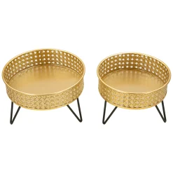 Vaso oro Nero set 2 Vasi, Portavasi Rimovibili Colore Struttura Nero, - Copan