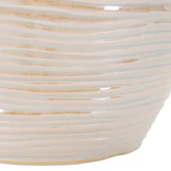 Vaso Rosa Bianco Crema Finitura Effetto Materico Colore Struttura Bianco, Sfumatura Colore Struttura Crema - Batobamo