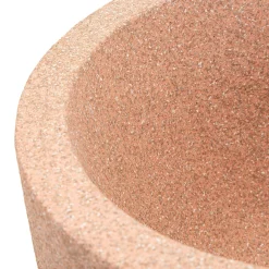 Vaso Rosa Finitura Geometrica, - Fatone