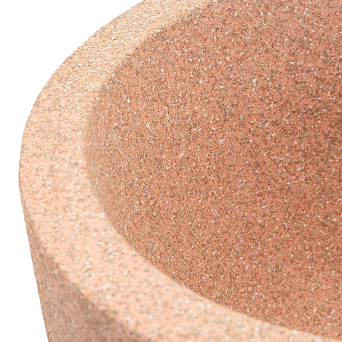 Vaso Rosa Finitura Geometrica, - Fatone