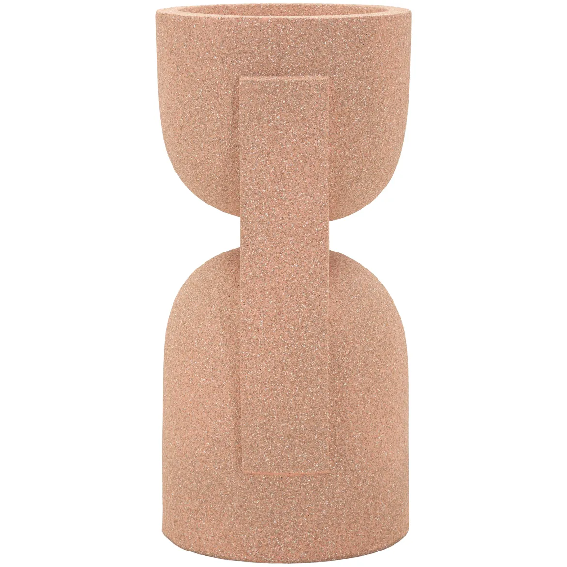 Vaso Rosa Finitura Geometrica, - Fatone