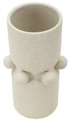 Vaso Tom, Crema, 16x16 h28 cm