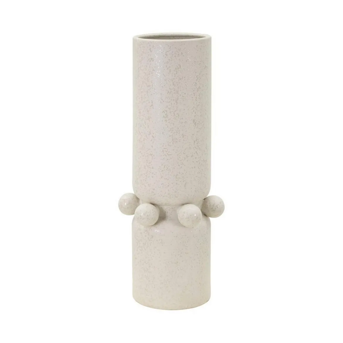 Vaso Tom, Crema, 16x16 h41 cm