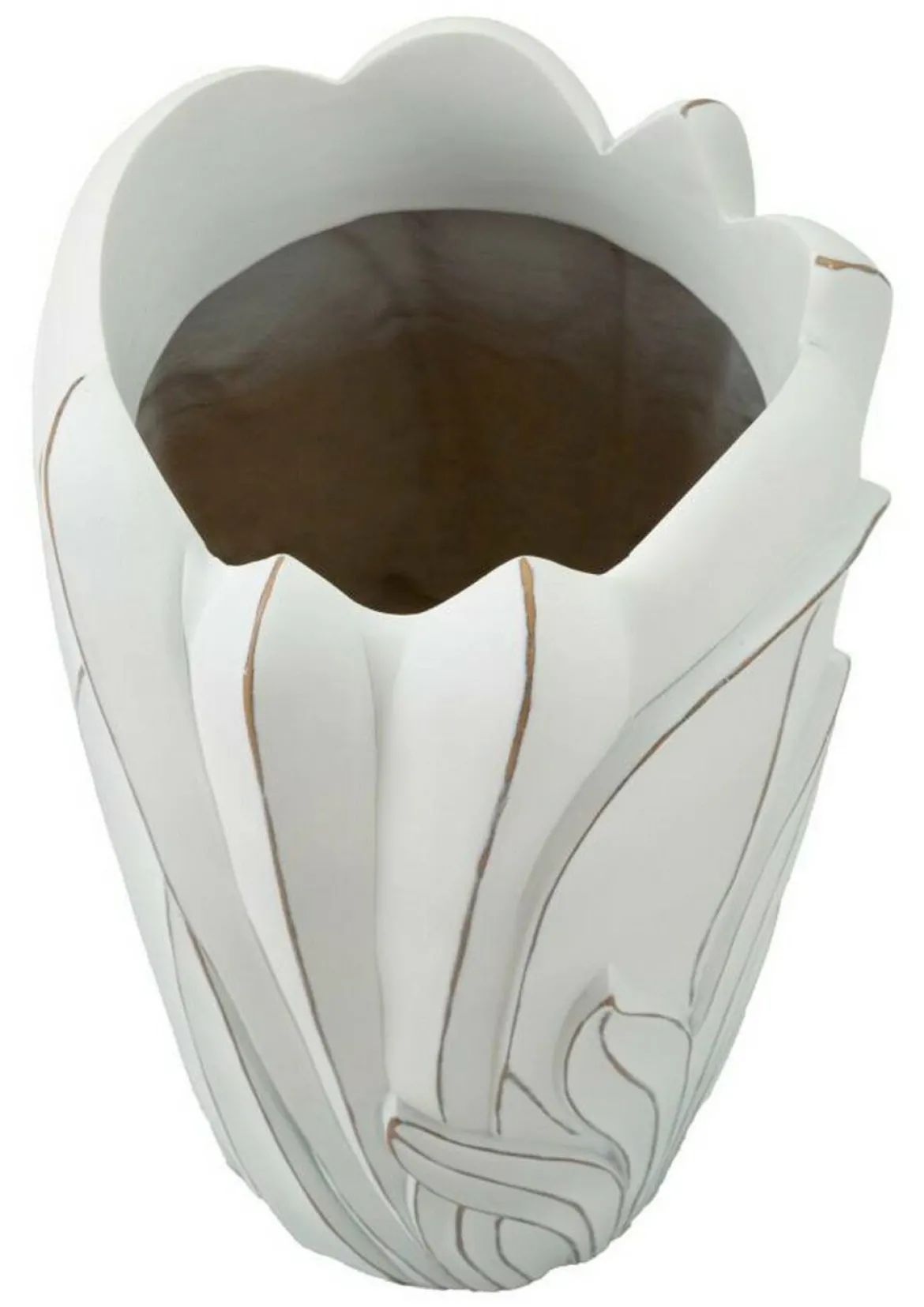 Vaso Tramigna, 29x29 h48 cm, Bianco