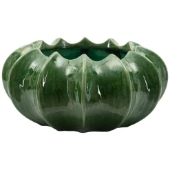 Vaso Verde Disegno con Cactus Diametro 19 cm, - Aysgar