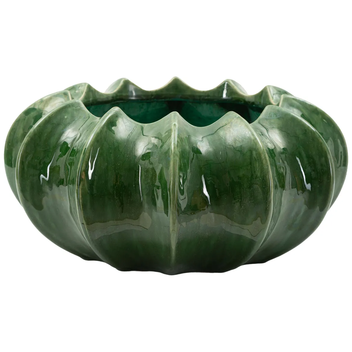 Vaso Verde Disegno con Cactus Diametro 7.5 cm, - Fafamofa