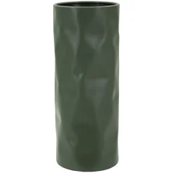 Vaso Verde Finitura Effetto Materico, - Fasani