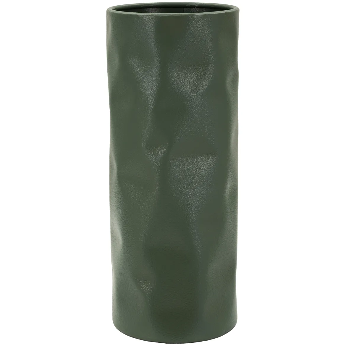 Vaso Verde Finitura Effetto Materico, - Fasani