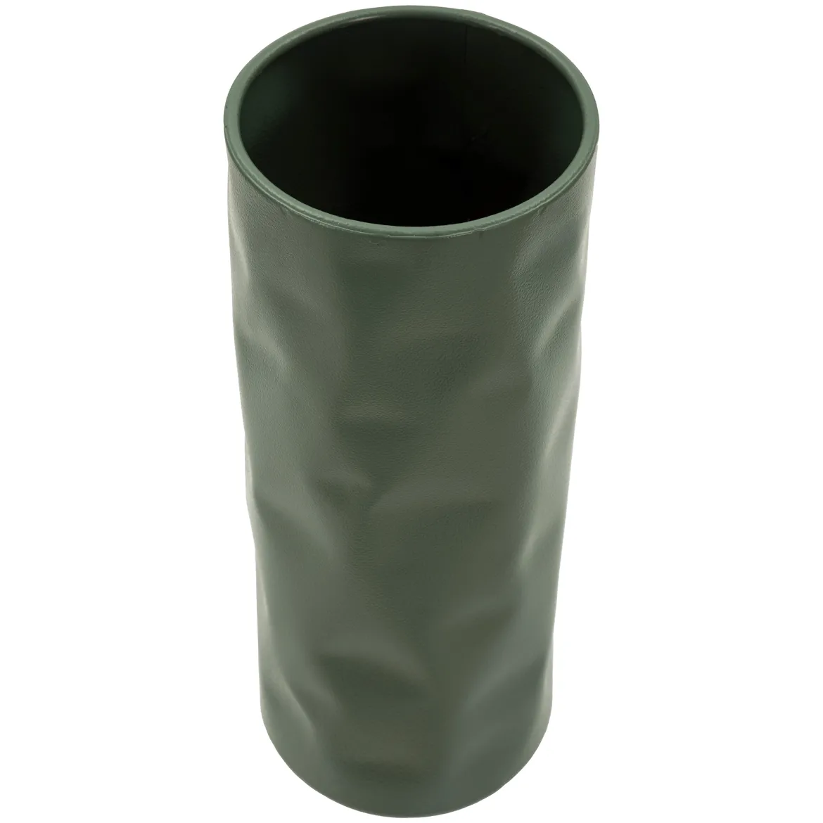 Vaso Verde Finitura Effetto Materico, - Fasani