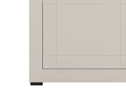 Vetrina Beige Nero 4 Ripiani Un'anta 58x35x194h cm, 5 Vani - Palena