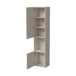Vetrina Beige 4 Ripiani 5 Vani 39.9x29.8x180h cm, Un'anta - Longano