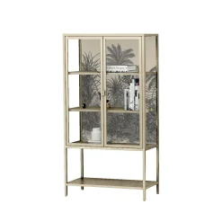 Vetrina Busseto, 80x35 h160 cm, Panna