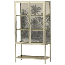 Vetrina Busseto, 80x35 h160 cm, Panna