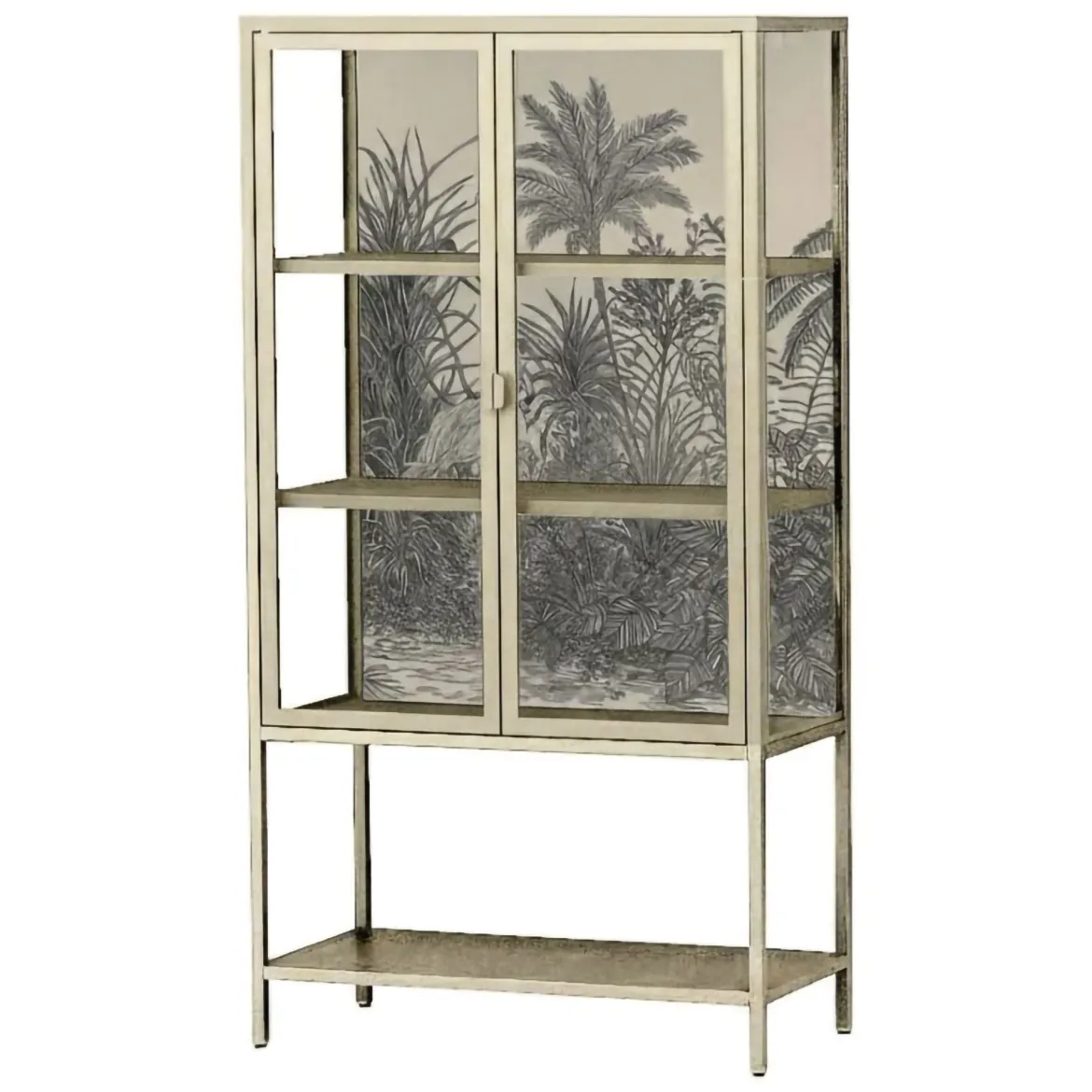 Vetrina Busseto, 80x35 h160 cm, Panna