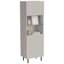 Vetrina Luzzana, 60x42 h183 cm, Beige