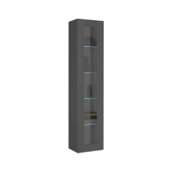Vetrina stretta ingresso 40x30x180h cm antracite - Arnika