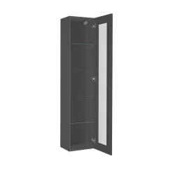 Vetrina stretta ingresso 40x30x180h cm antracite - Arnika