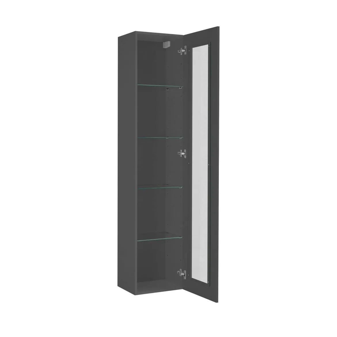 Vetrina stretta ingresso 40x30x180h cm antracite - Arnika