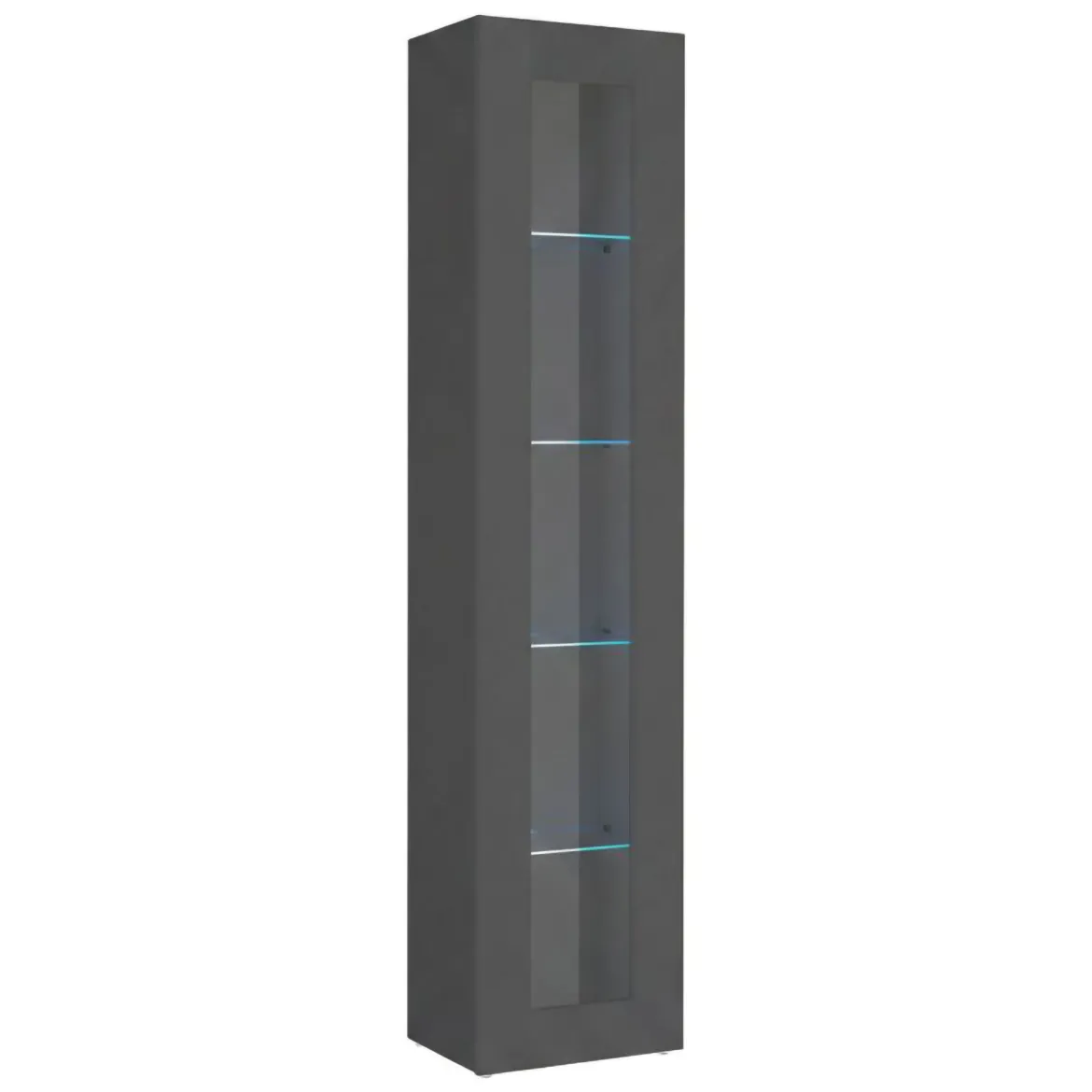 Vetrina stretta ingresso 40x30x180h cm antracite - Arnika