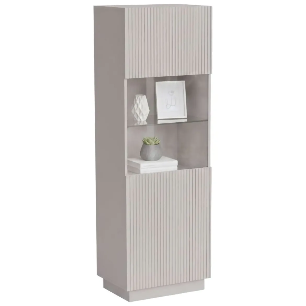 Vetrina Vado, 60x40 h178 cm, Beige
