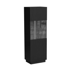Vetrina Vado, 60x40 h178 cm, Nero