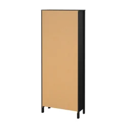 Vetrina vintage sala da pranzo 2 ante 78x32x199h cm nera - Lazio