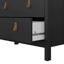 Vetrina vintage sala da pranzo 2 ante 78x32x199h cm nera - Lazio
